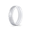 Fluted Shell Brushed Mens Band - Zion
