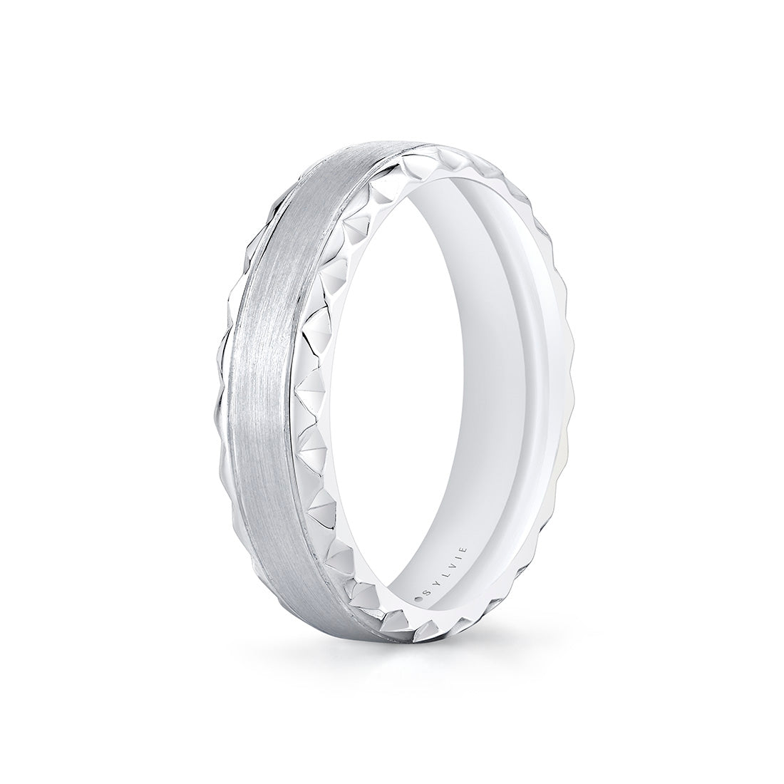 Fluted Shell Brushed Mens Band - Zion