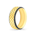 Heritage Engraved Black Diamond Mens Band - Damian