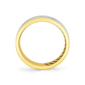 Shell Apex Two Tone Brushed Mens Band - Julian
