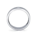 Shell Apex Brushed Diamond Mens Band - Lucien