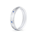 Heritage Brushed Sapphire Mens Band - Omar