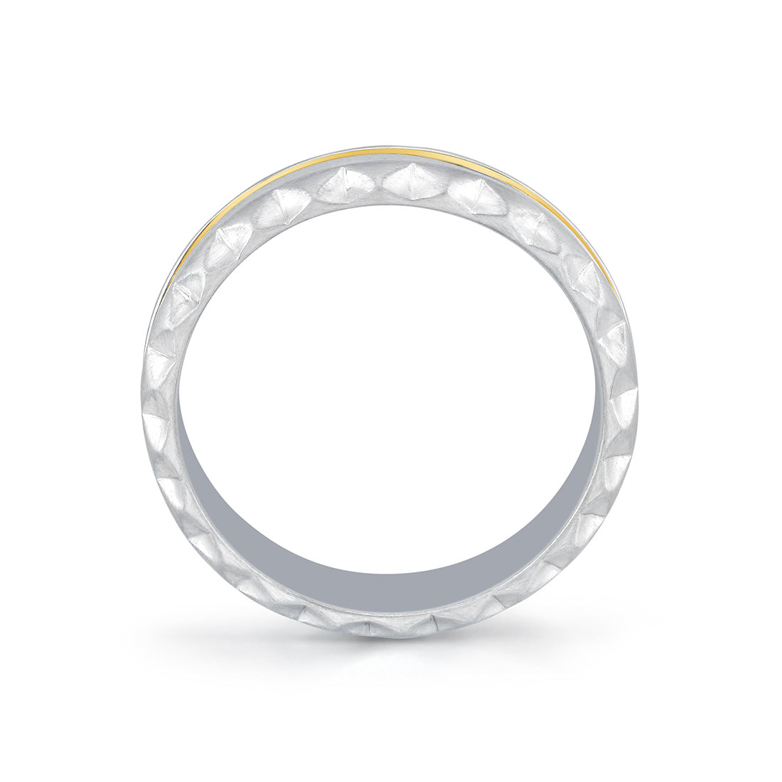 Fluted Shell Two Tone Mens Band - Holden