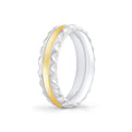 Fluted Shell Two Tone Mens Band - Holden