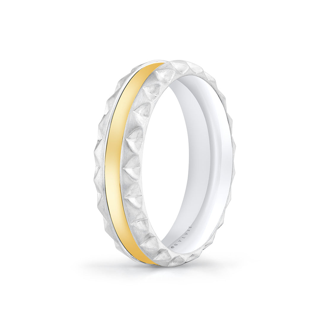 Fluted Shell Two Tone Mens Band - Holden