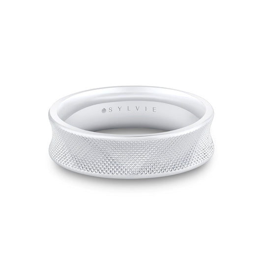 Knurled Mens Band - Qadry