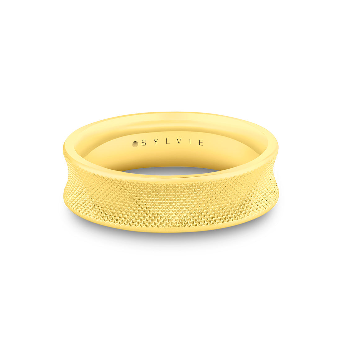 Knurled Mens Band - Qadry
