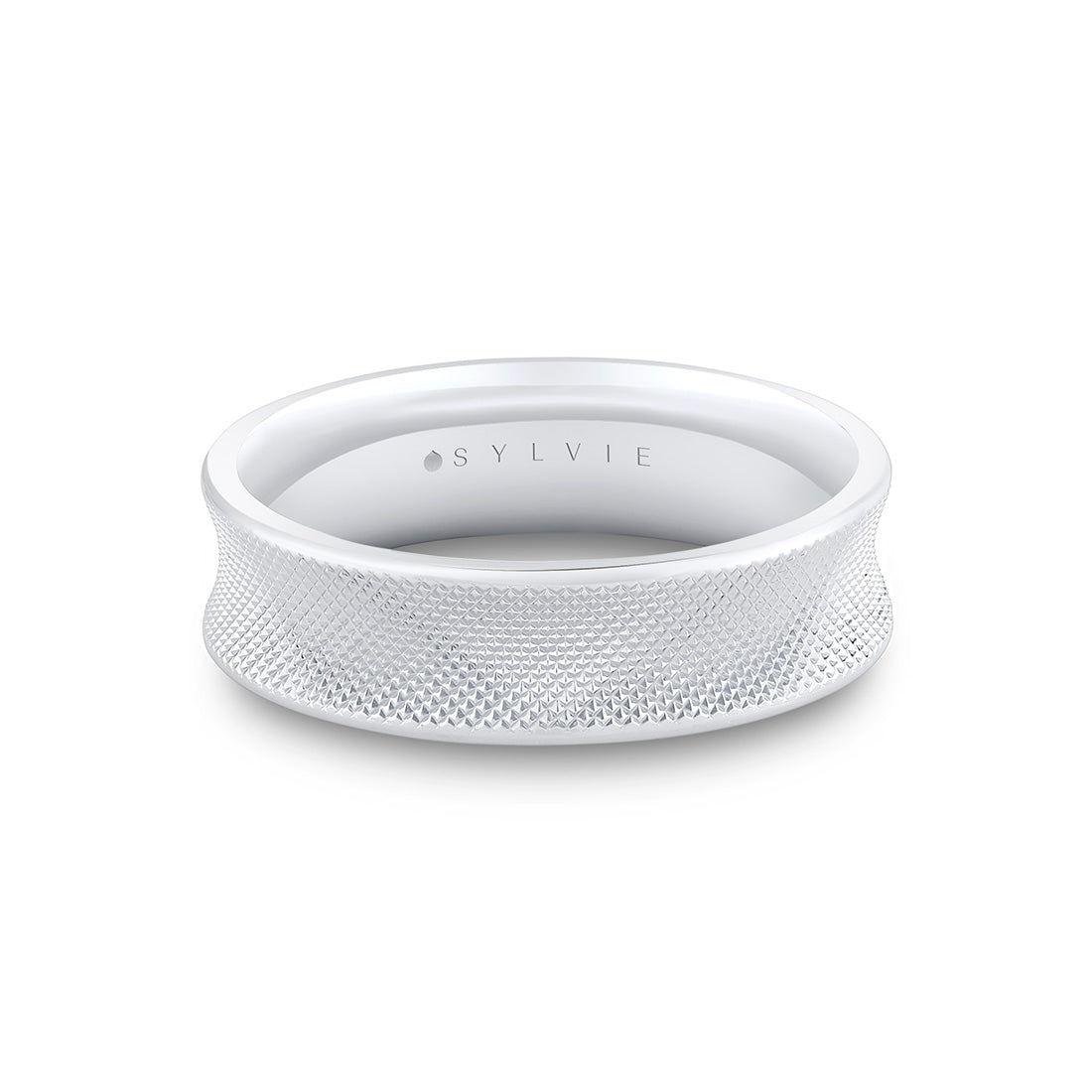 Knurled Mens Band - Qadry