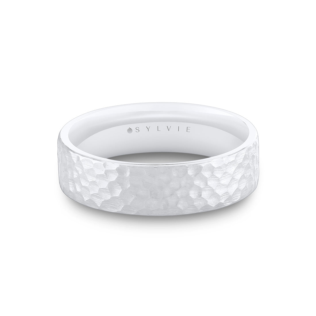 Hammered Mens Band - Umber