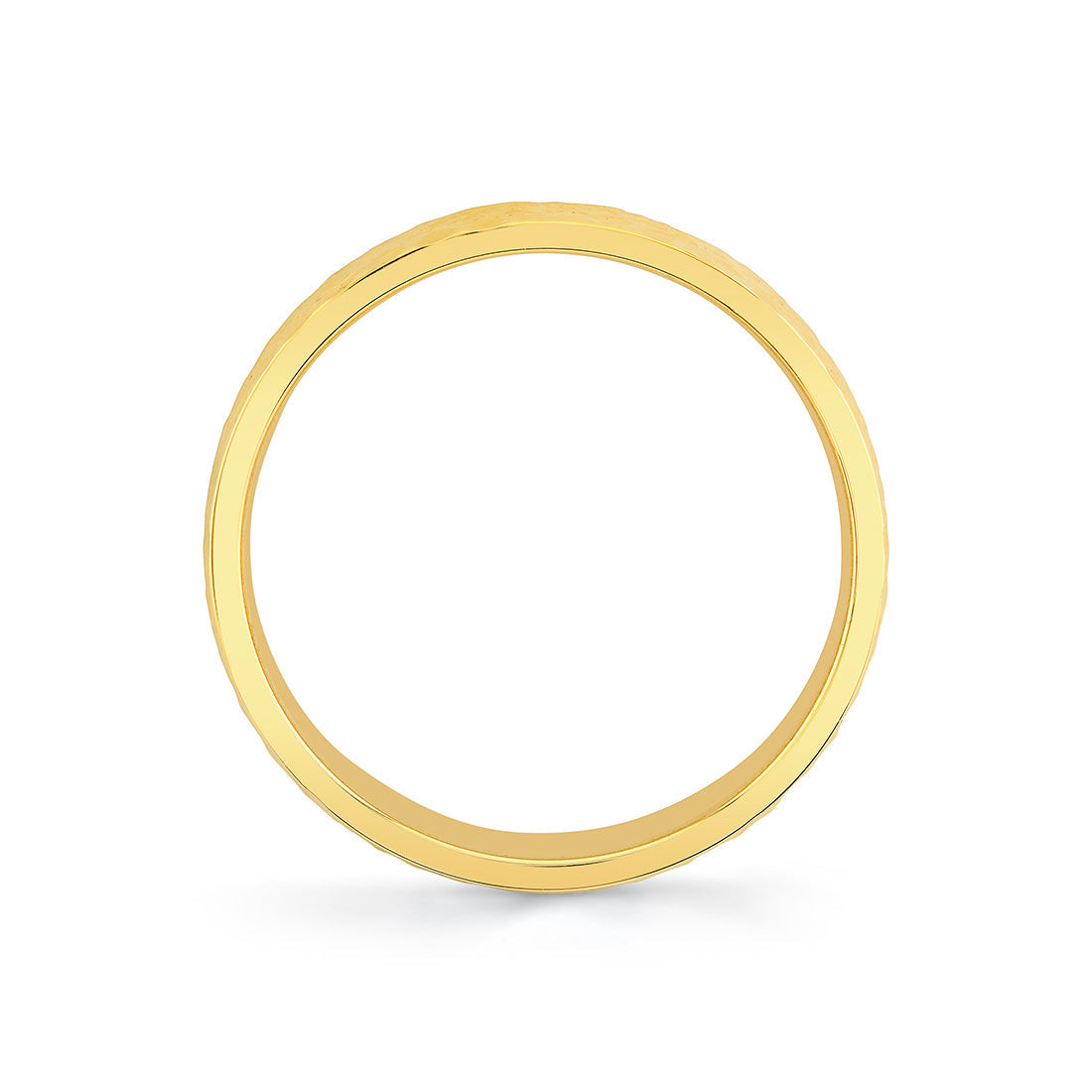 Hammered Mens Band - Umber