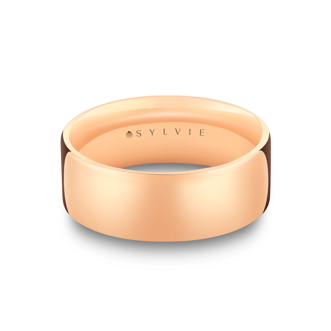 8 mm Polished Mens Band - Xeno