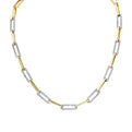 Diamond Paperclip Necklace