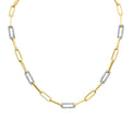 Diamond Paperclip Necklace