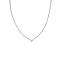 V Shaped Diamond Tennis Necklace