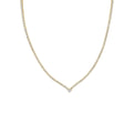 V Shaped Diamond Tennis Necklace