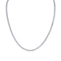 Bezel-Set Round Diamond Tennis Necklace