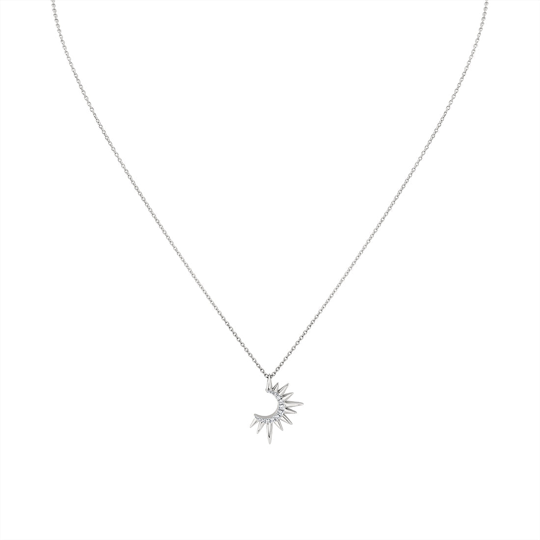 Solaz Open Sun Diamond Necklace