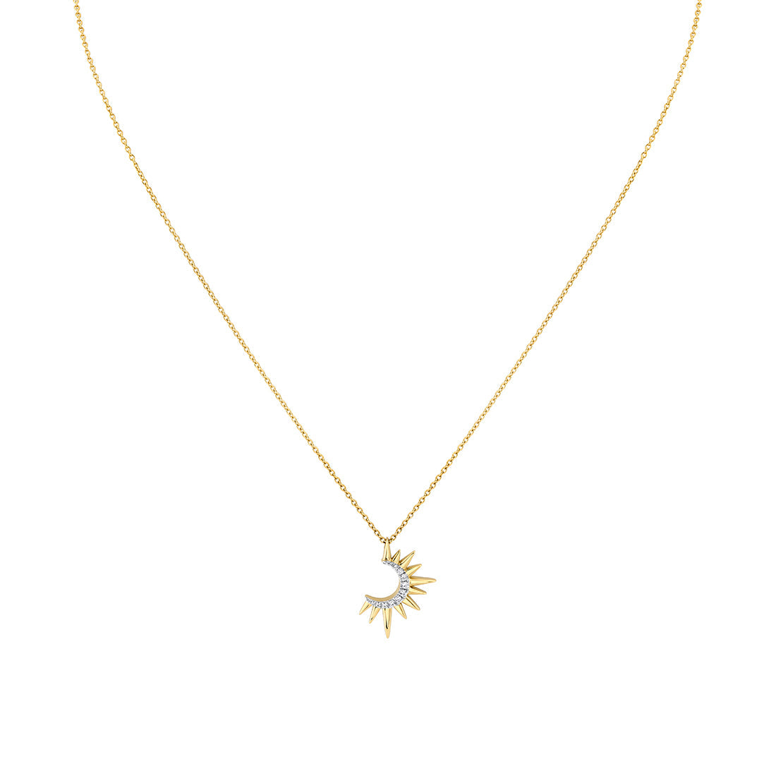 Solaz Open Sun Diamond Necklace