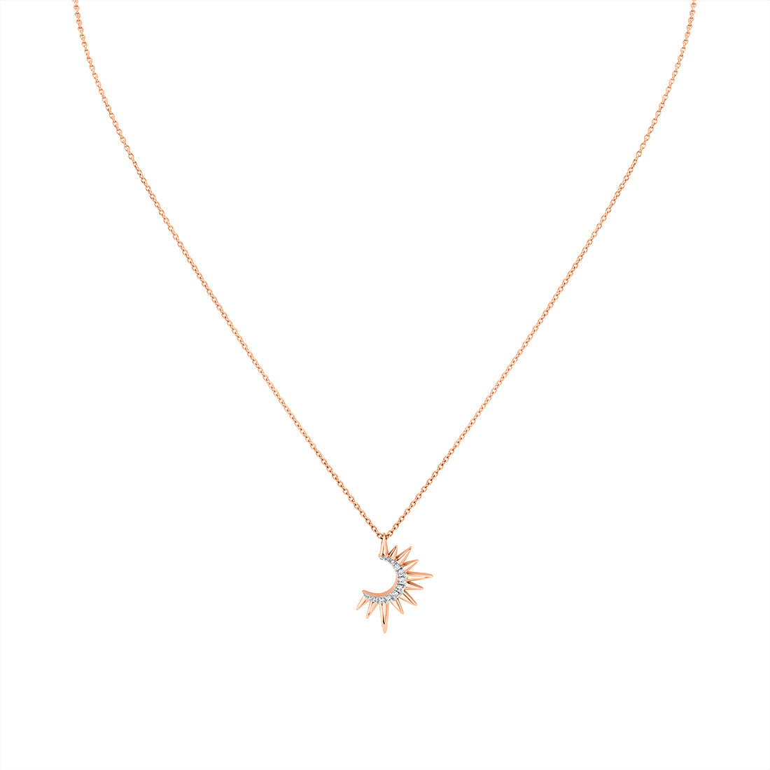Solaz Open Sun Diamond Necklace