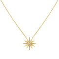 Solaz Sun Burst Diamond Necklace