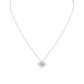Solaz Sun Burst Diamond Necklace