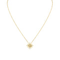 Solaz Sun Burst Diamond Necklace