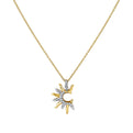 Solaz Open Sun Diamond Necklace
