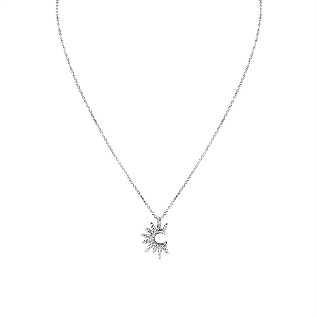 Solaz Open Sun Diamond Necklace