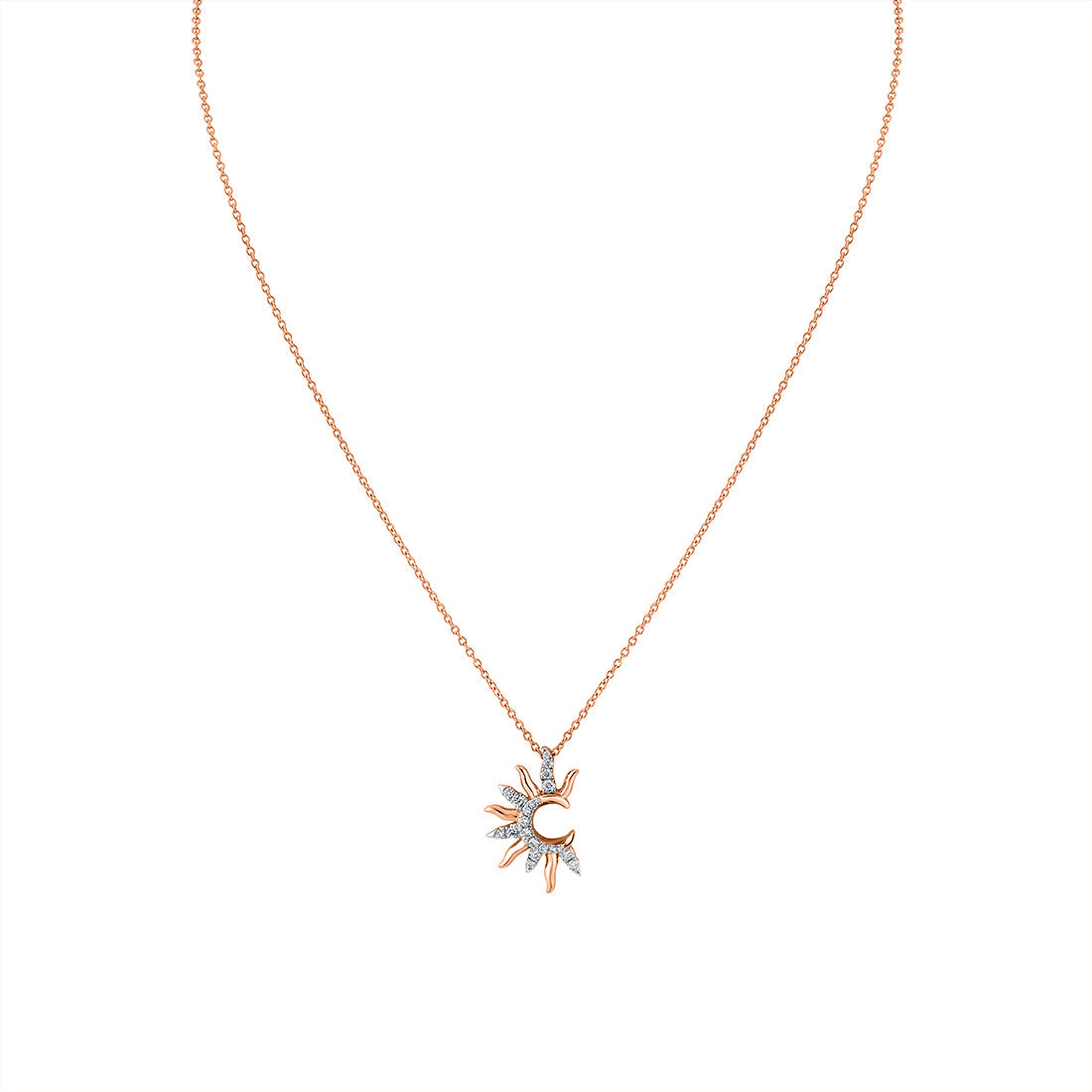 Solaz Open Sun Diamond Necklace