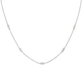 Bezel Baguette Diamonds Necklace