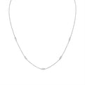Bezel Baguette Diamonds Necklace