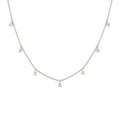 Eternelle Floating Round Diamond Necklace