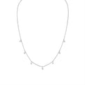Eternelle Floating Round Diamond Necklace