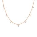 Eternelle Floating Round Diamond Necklace