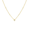 Bezel Diamond Necklace