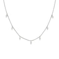 Eternelle Floating Pear Diamond Necklace