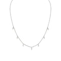 Eternelle Floating Pear Diamond Necklace