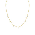 Eternelle Floating Pear Diamond Necklace