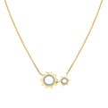 Solaz Diamond Suns Necklace