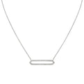 Shell Heritage Shell Tip Open Bar Diamond Necklace