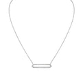 Shell Heritage Shell Tip Open Bar Diamond Necklace