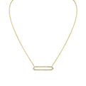 Shell Heritage Shell Tip Open Bar Diamond Necklace