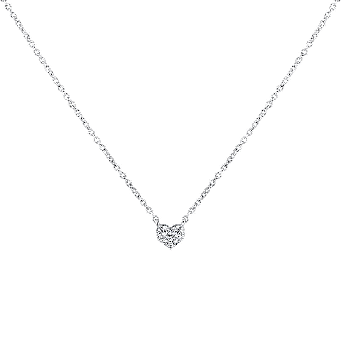 Eternelle Small Diamond Heart Necklace