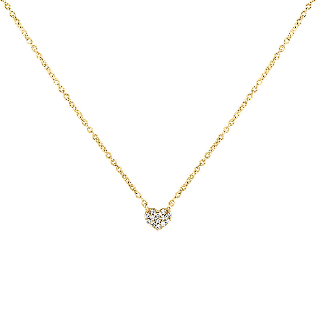 Eternelle Small Diamond Heart Necklace