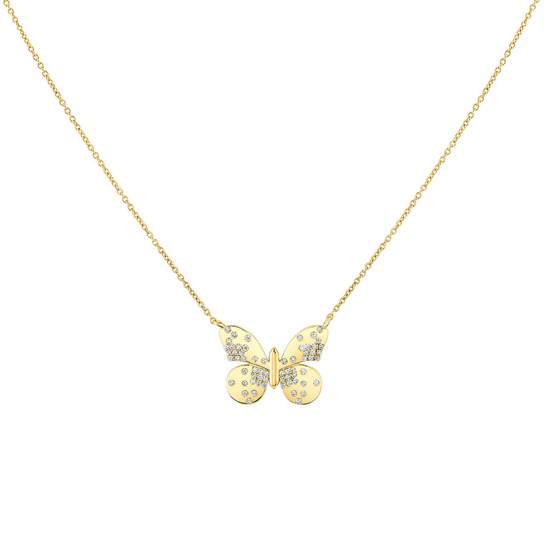 Shell Heritage Diamond Butterfly Necklace