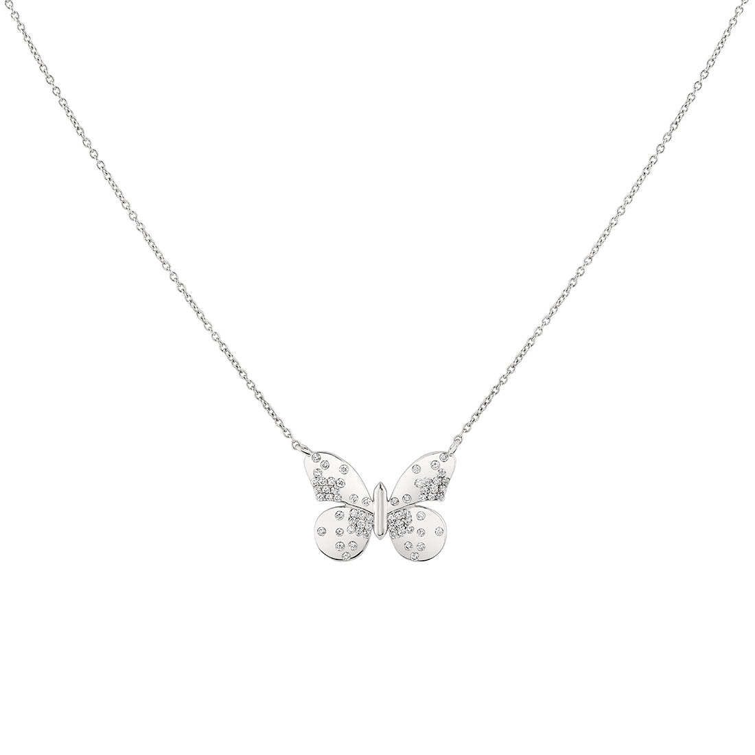 Shell Heritage Diamond Butterfly Necklace
