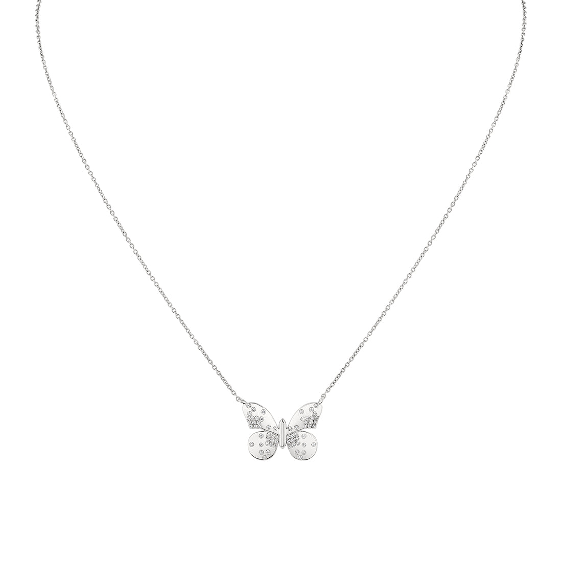 Shell Heritage Diamond Butterfly Necklace