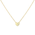 Eternelle Scattered Diamond Heart Necklace