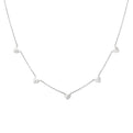 Eternelle Scattered Diamond Heart Charm Necklace
