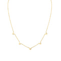 Eternelle Scattered Diamond Heart Charm Necklace